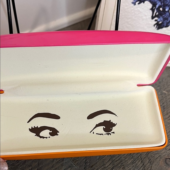 Kate Spade Pink & Orange Sunglass/Eyeglass Case - Picture 4 of 5